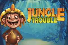 logo jungle trouble playtech caça niquel 