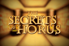 logo secrets of horus netent caça niquel 