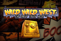 logo wild wild west the great train heist netent caça niquel 