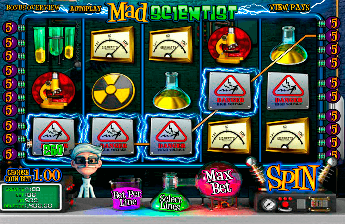 mad scientist betsoft jogo casino online 
