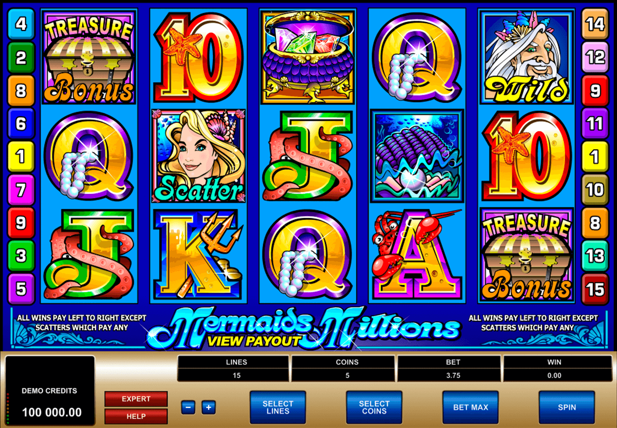 mermaids millions microgaming jogo casino online 