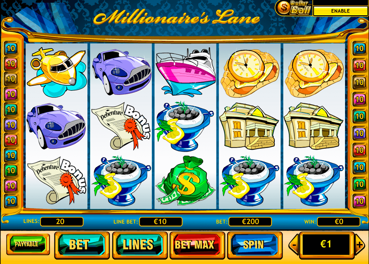 millionaires lane playtech jogo casino online 