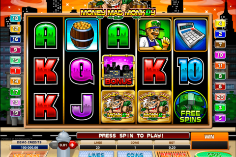 money mad monkey microgaming jogo casino online 