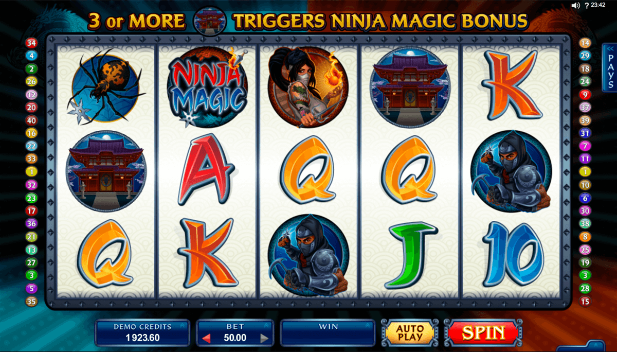 ninja magic microgaming jogo casino online 