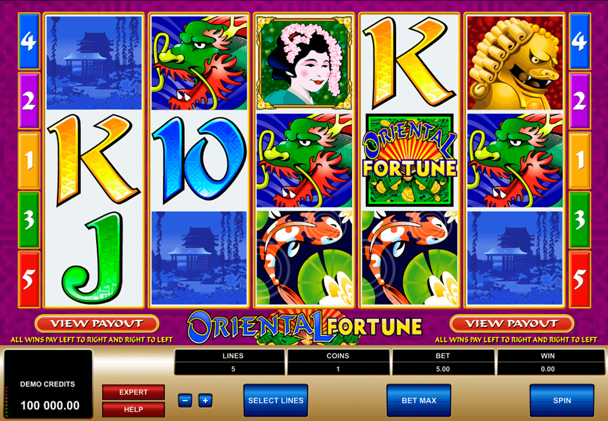 oriental fortune microgaming jogo casino online 