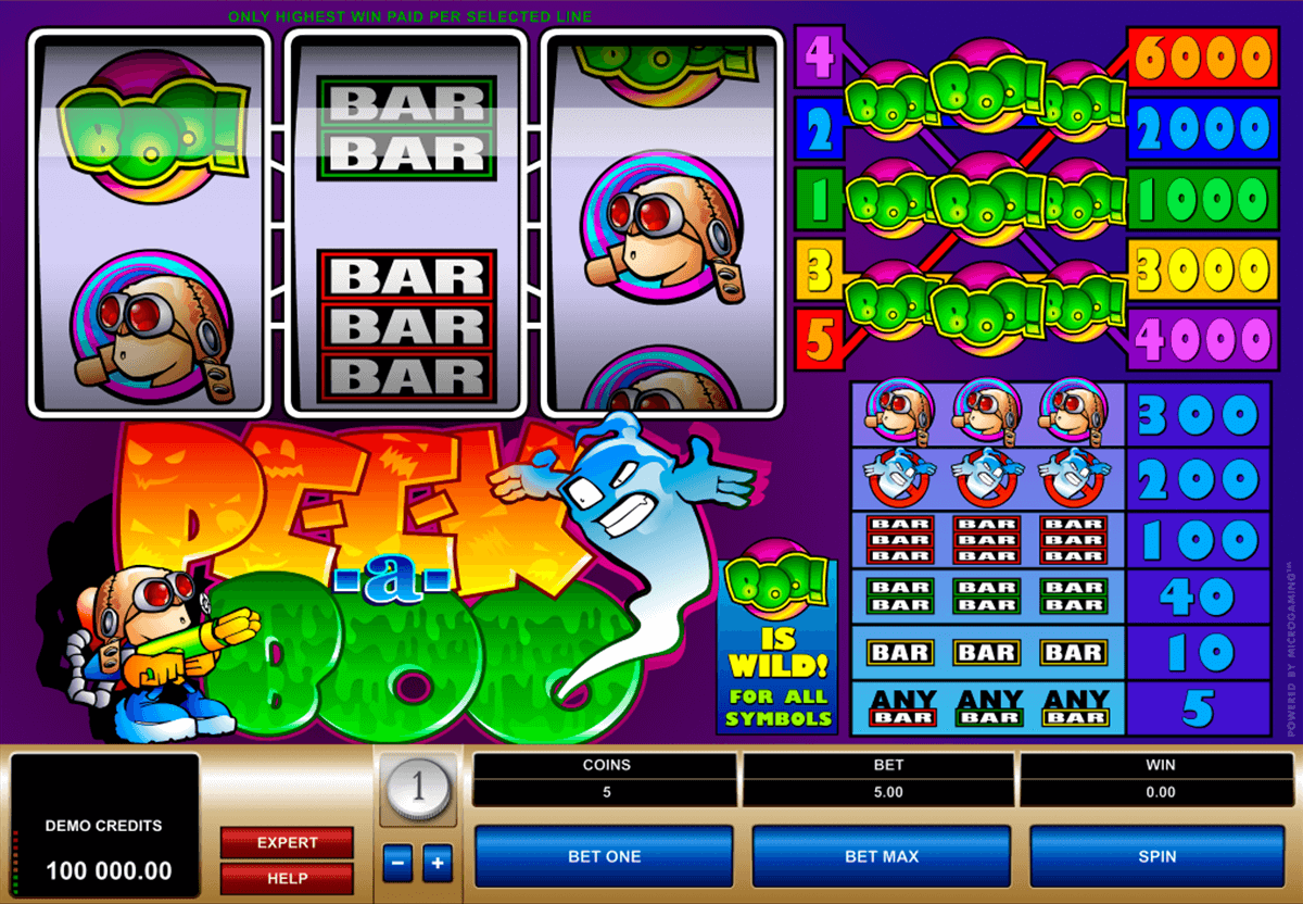peek a boo microgaming jogo casino online 