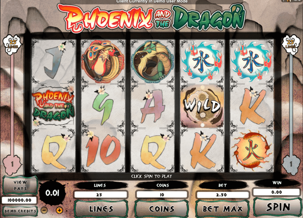phoenix and the dragon microgaming jogo casino online 