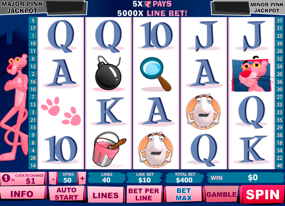 pink panther playtech jogo casino online