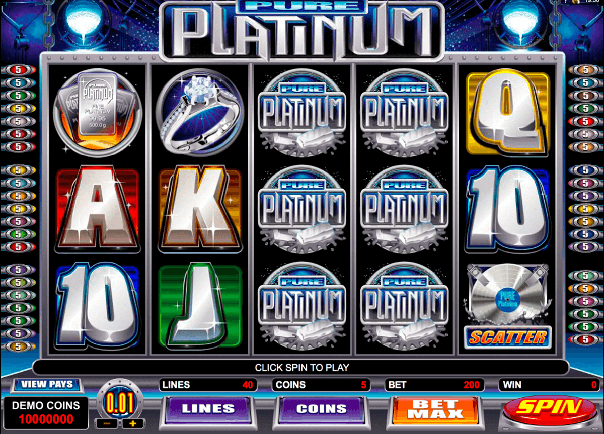 pure platinum microgaming jogo casino online 