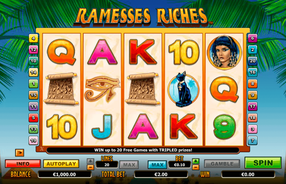 ramesses riches nextgen gaming jogo casino online 