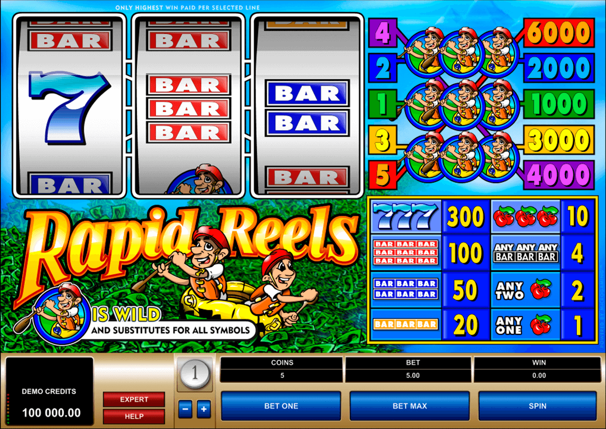 rapid reels microgaming jogo casino online 
