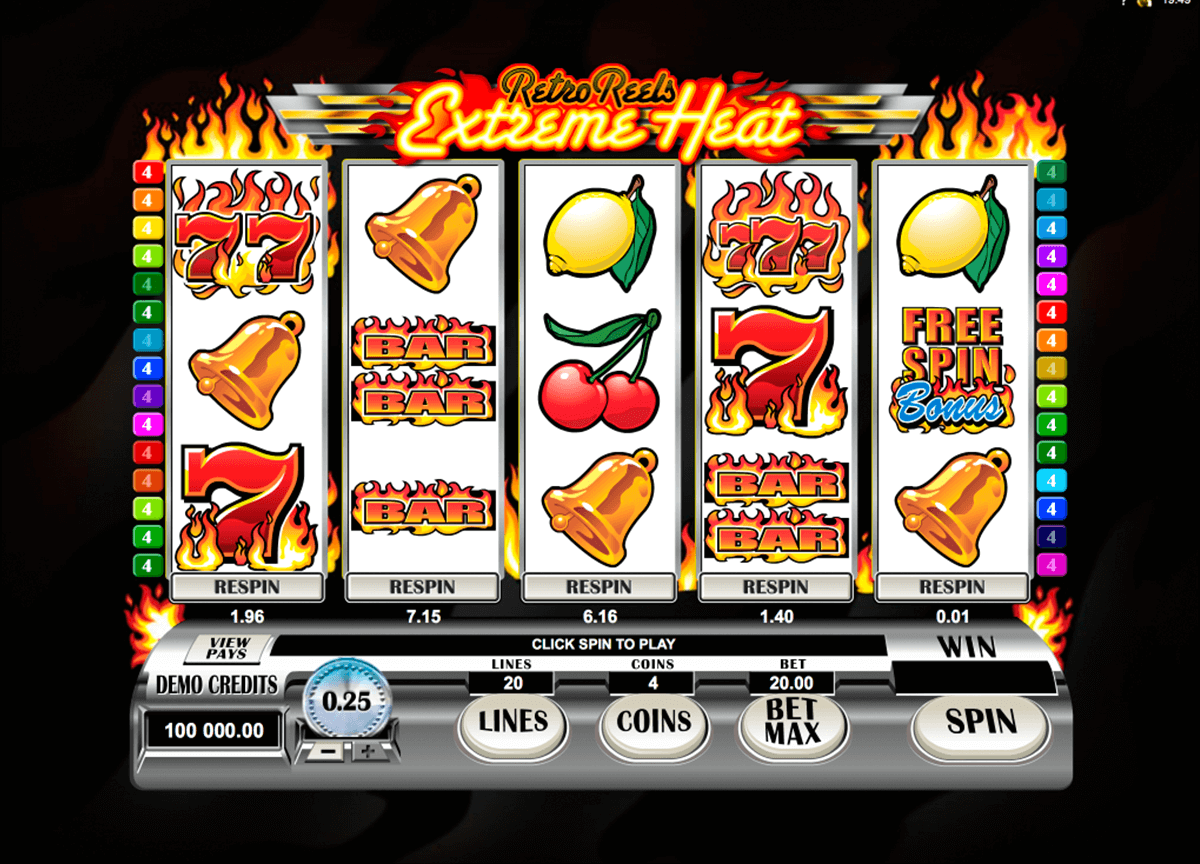 retro reels extreme heat microgaming jogo casino online 