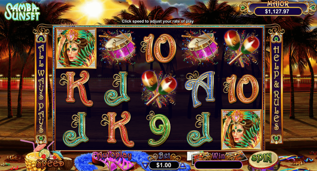 samba sunset rtg jogo casino online 