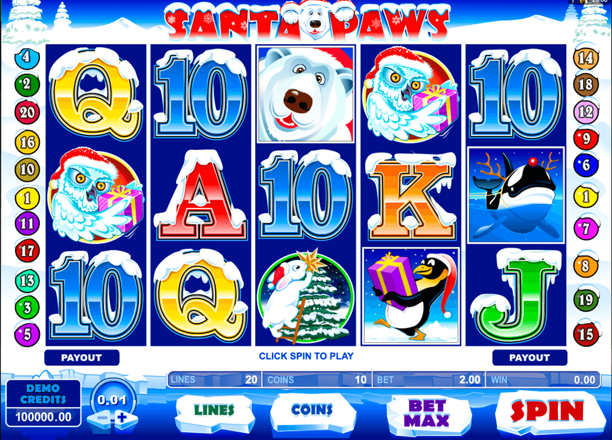 santa paws microgaming jogo casino online 