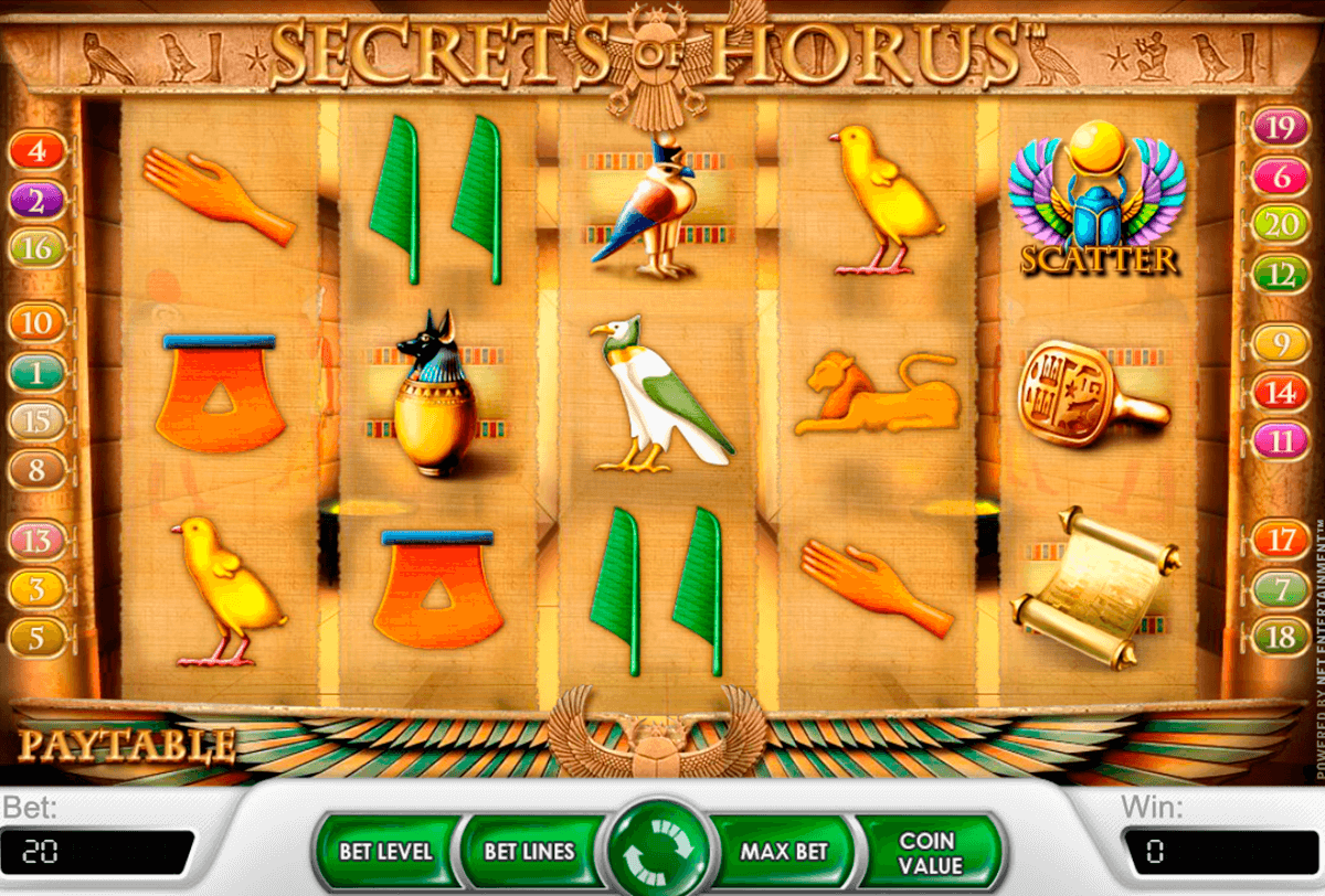 secrets of horus netent jogo casino online 