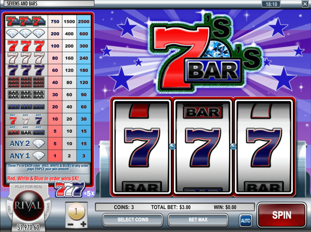 sevens and bars rival jogo casino online 