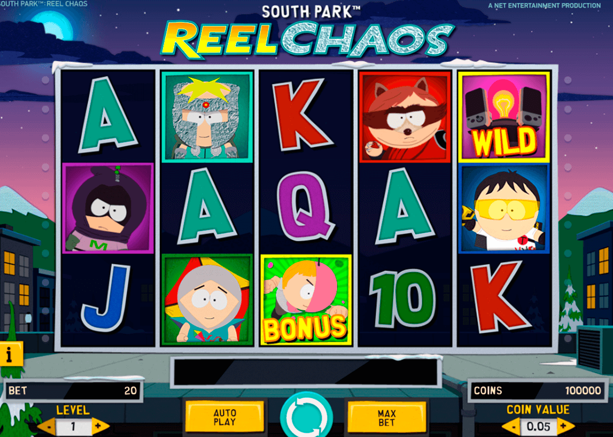 south park reel chaos netent jogo casino online 