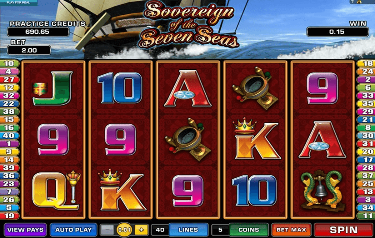 sovereign of the seven seas microgaming jogo casino online 