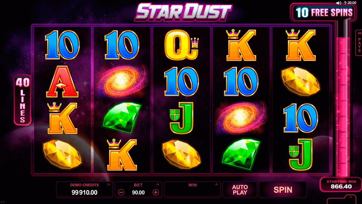 stardust microgaming jogo casino online