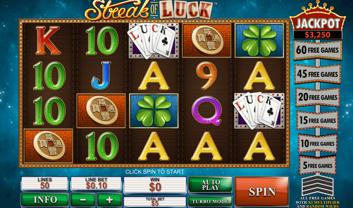 streak of luck playtech jogo casino online 
