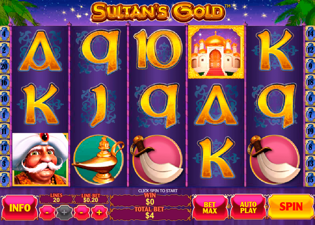 sultans gold playtech jogo casino online 