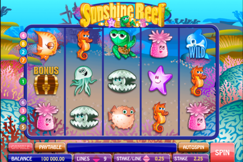 sunshine reef microgaming jogo casino online 