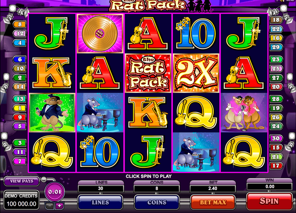the rat pack microgaming jogo casino online 