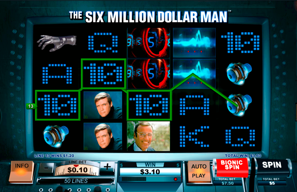 the six million dollar man playtech jogo casino online