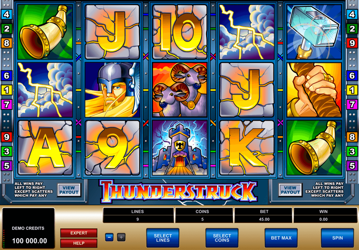 thunderstruck microgaming jogo casino online 