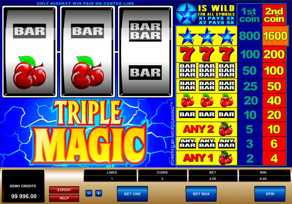 triple magic microgaming jogo casino online 