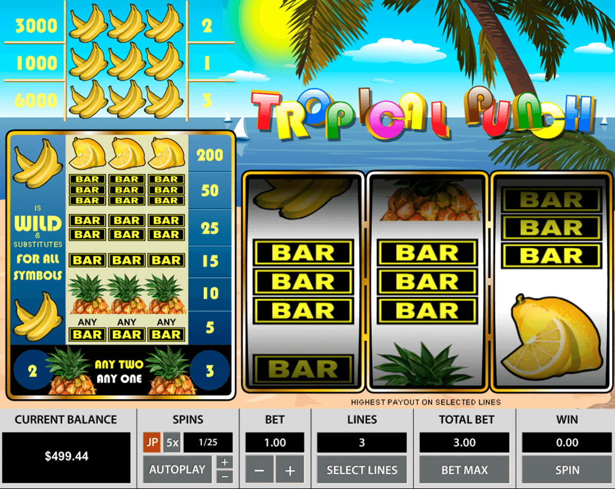 tropical punch pragmatic jogo casino online