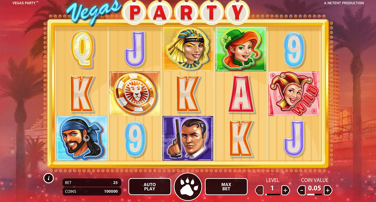 vegas party netent jogo casino online 