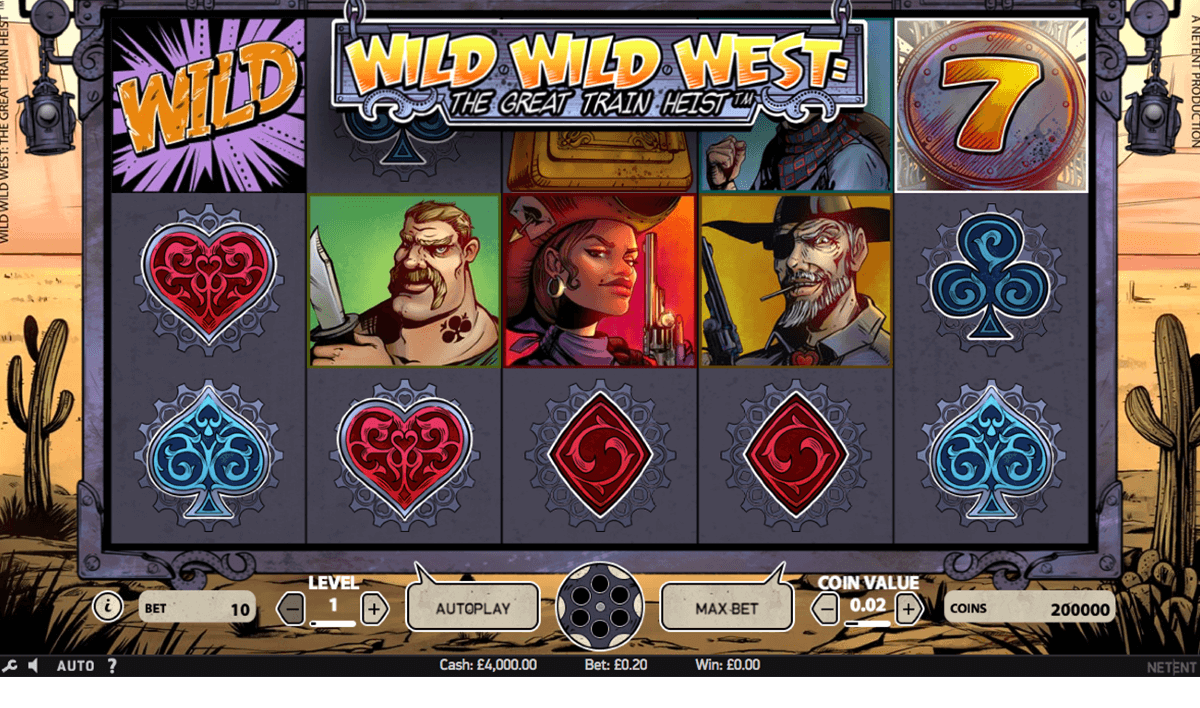 wild wild west the great train heist netent jogo casino online 