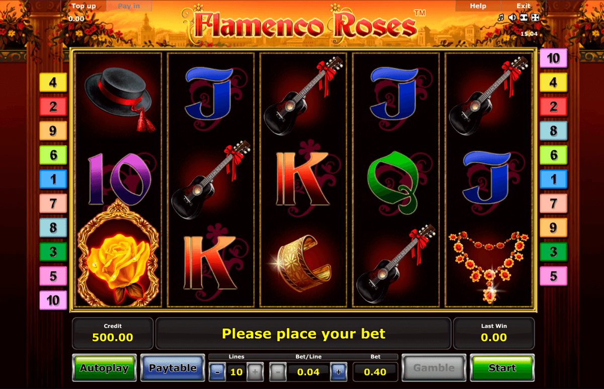 flamenco roses novomatic jogo casino online 