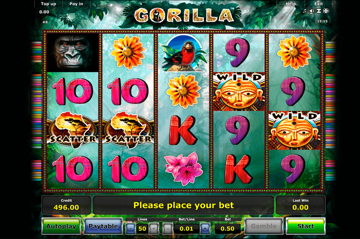 gorilla novomatic jogo casino online 