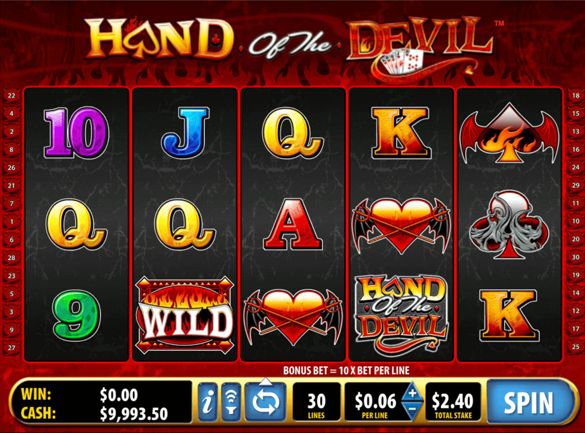 hand of the devil bally jogo casino online 