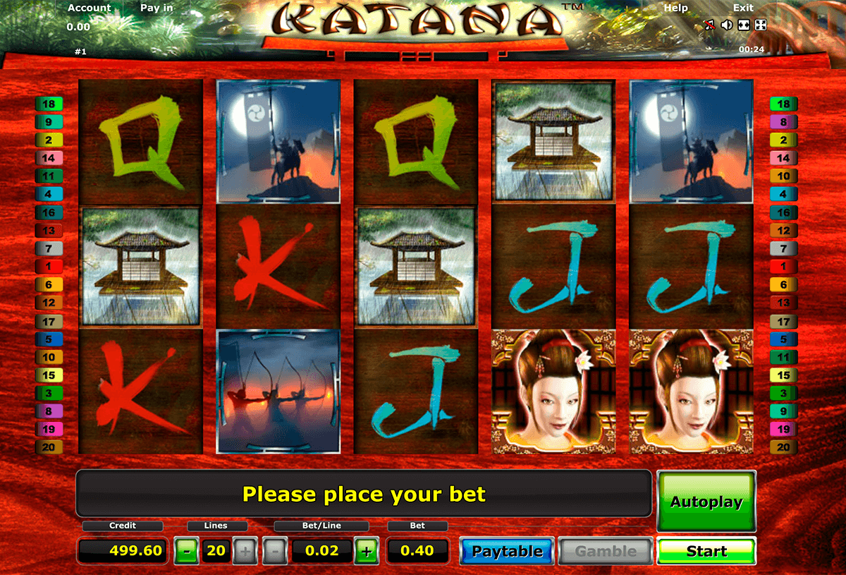 katana novomatic jogo casino online 
