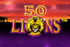 logo 50 lions aristocrat caça niquel 