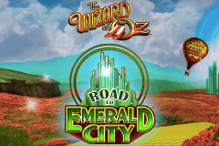 logo the wizard of oz road to emerald city wms caça niquel 