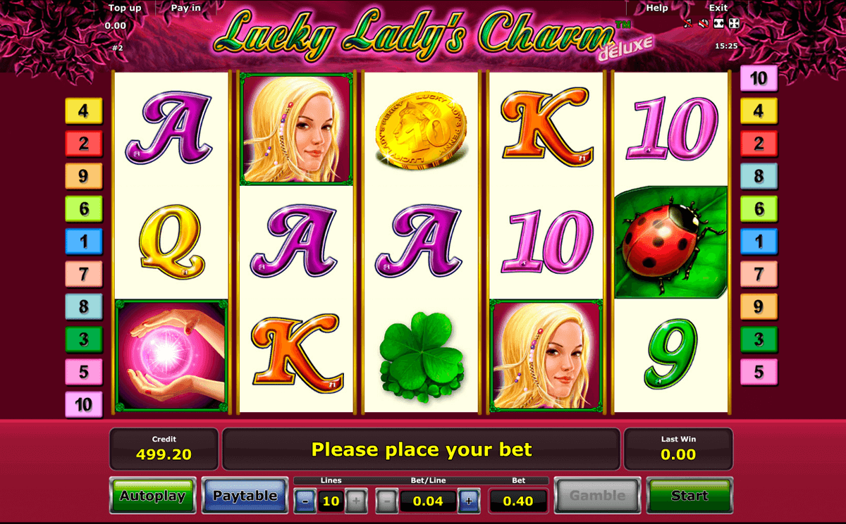 lucky ladys charm deluxe novomatic jogo casino online 