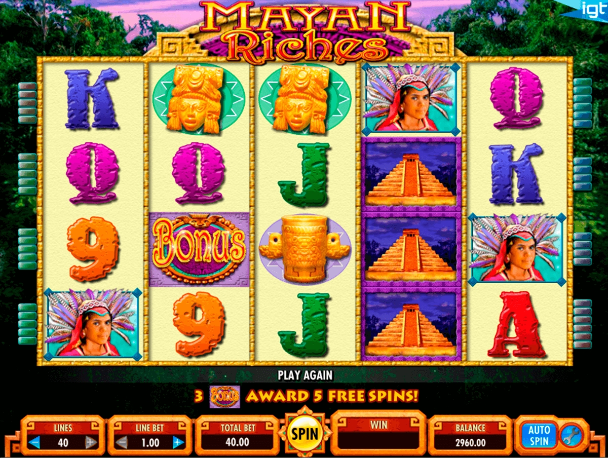 mayan riches igt jogo casino online 