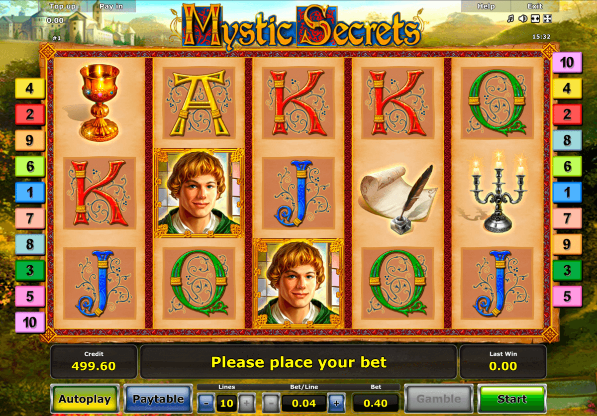 mystic secrets novomatic jogo casino online 