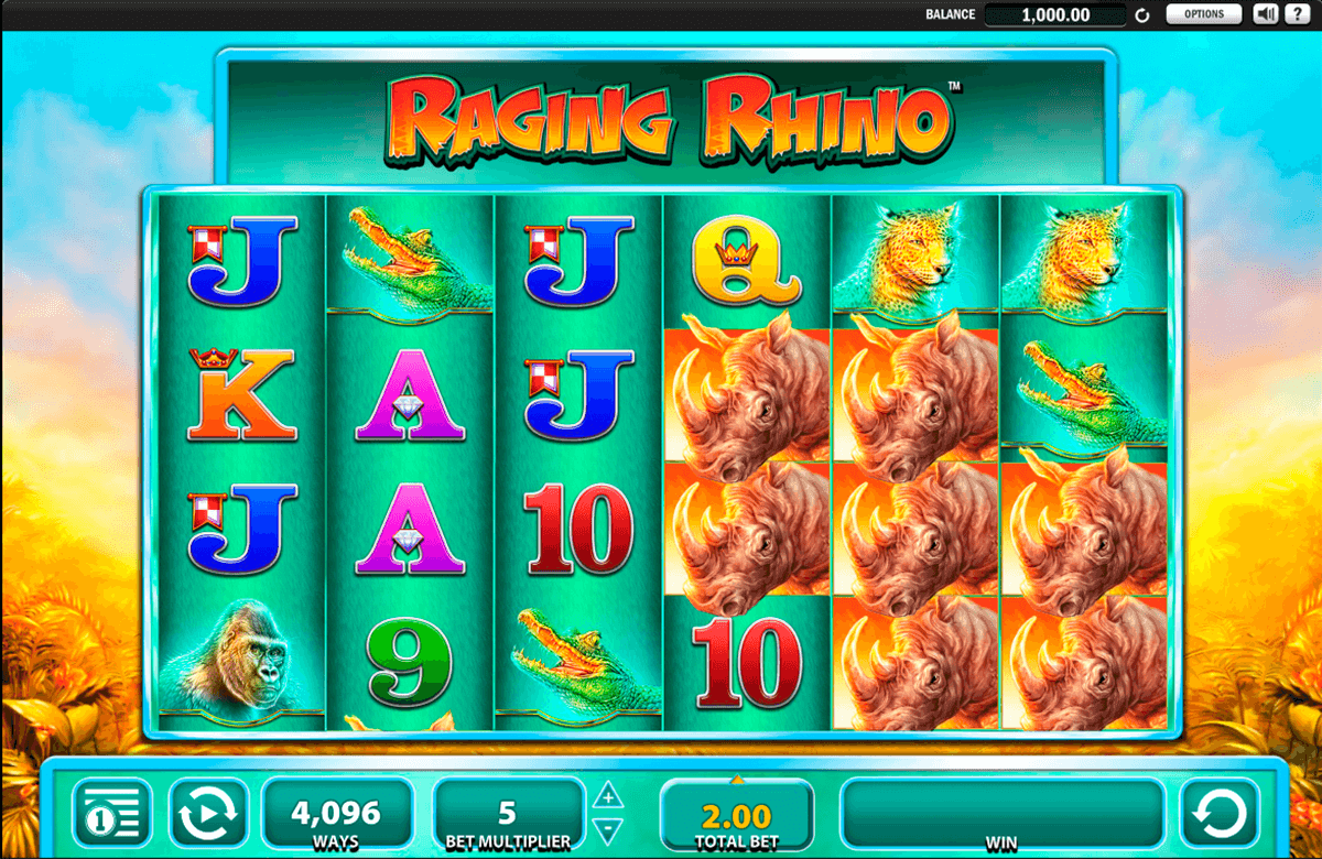 raging rhino wms jogo casino online 