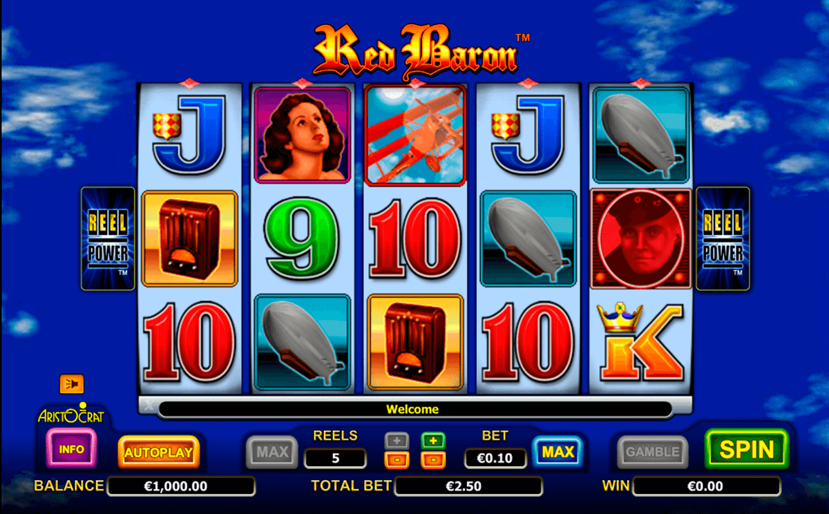red baron aristocrat jogo casino online 