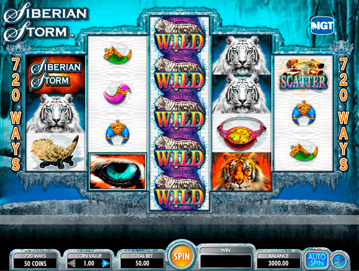 siberian storm igt jogo casino online 