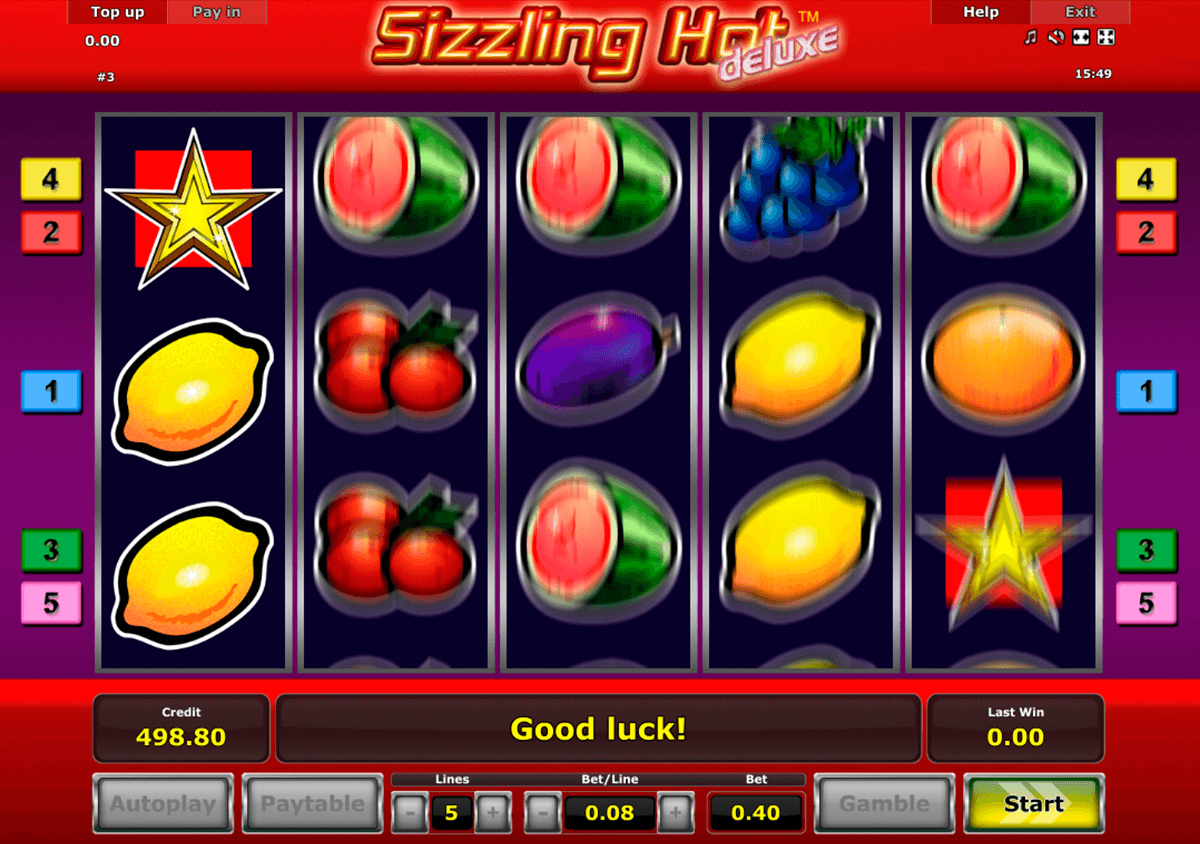 sizzling hot deluxe novomatic jogo casino online 