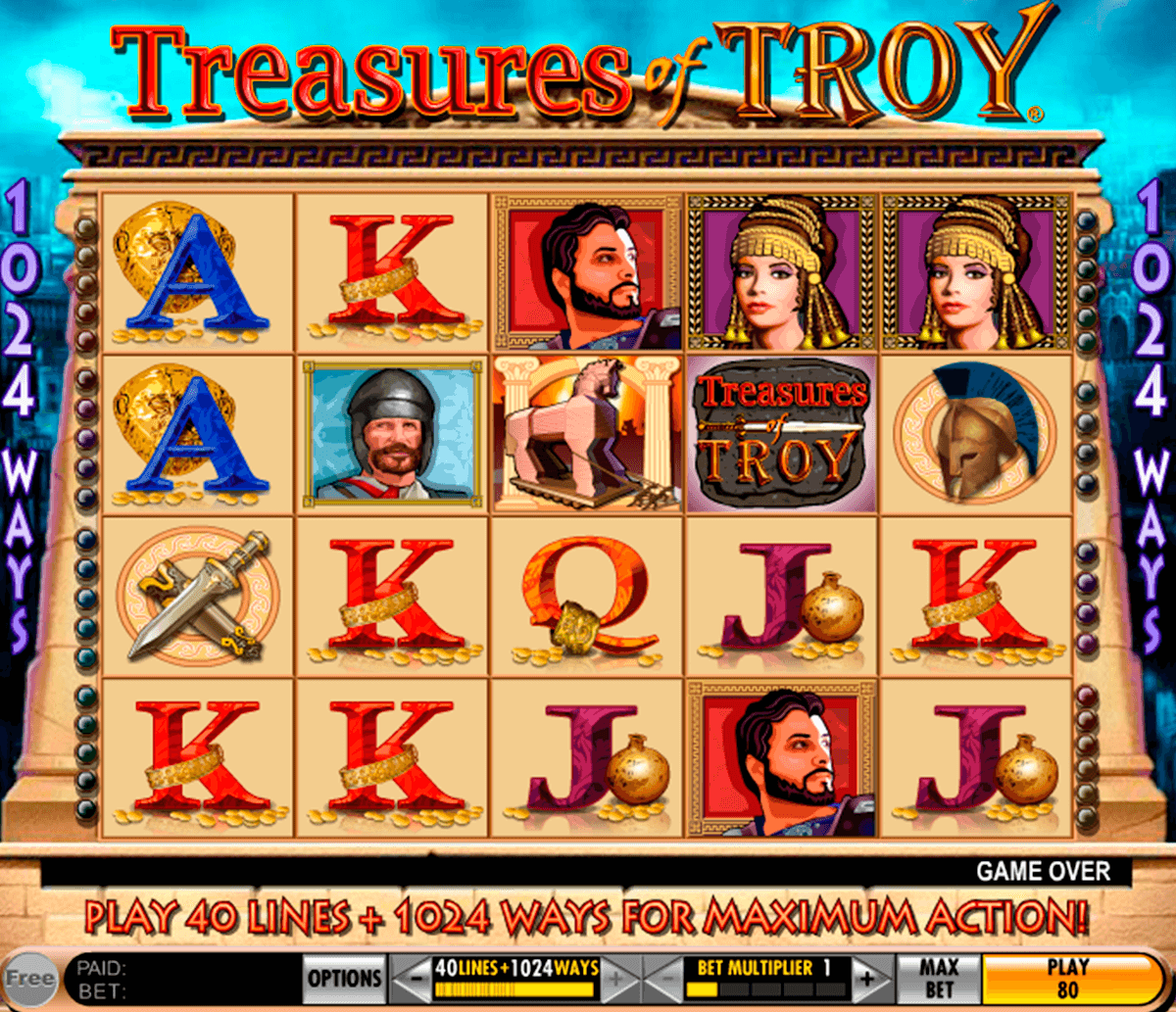 treasures of troy igt jogo casino online
