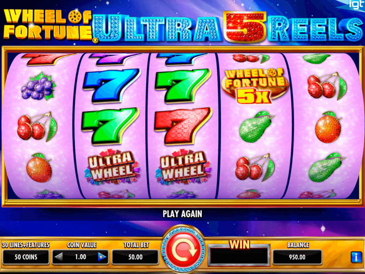 wheel of fortune ultra 5 reels igt jogo casino online 