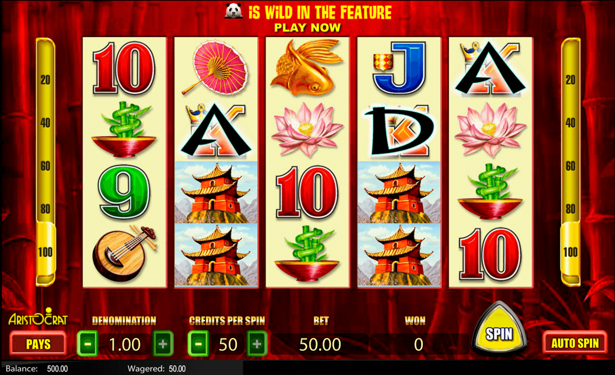 wild panda aristocrat jogo casino online 